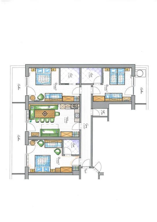Aparthotel Hohe Bruecke Mittersill Quarto foto